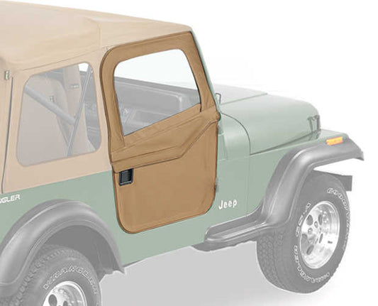 2-Piece Doors for 87-95 Jeep Wrangler YJ & 80-86 Jeep CJ-7, CJ-8 Scrambler with Steel Latch Pins