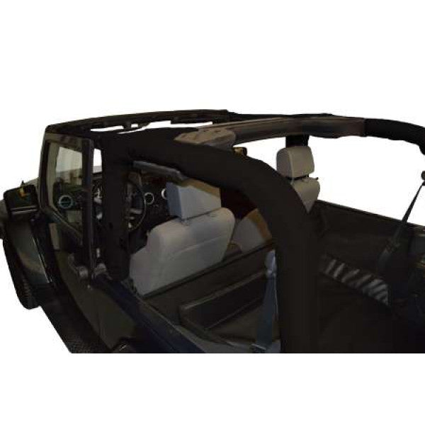 4X4 Roll Bar Covers for 07-18 Jeep Wrangler JK 2 Door Blk