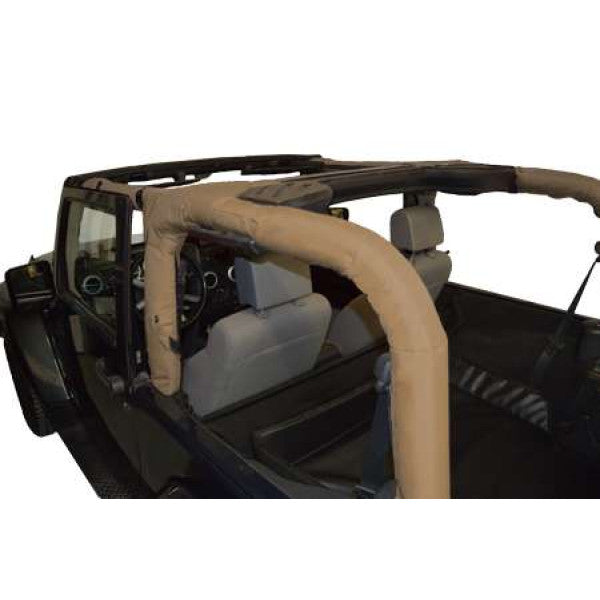 4X4 Roll Bar Covers for 07-18 Jeep Wrangler JK 2 Door Tan
