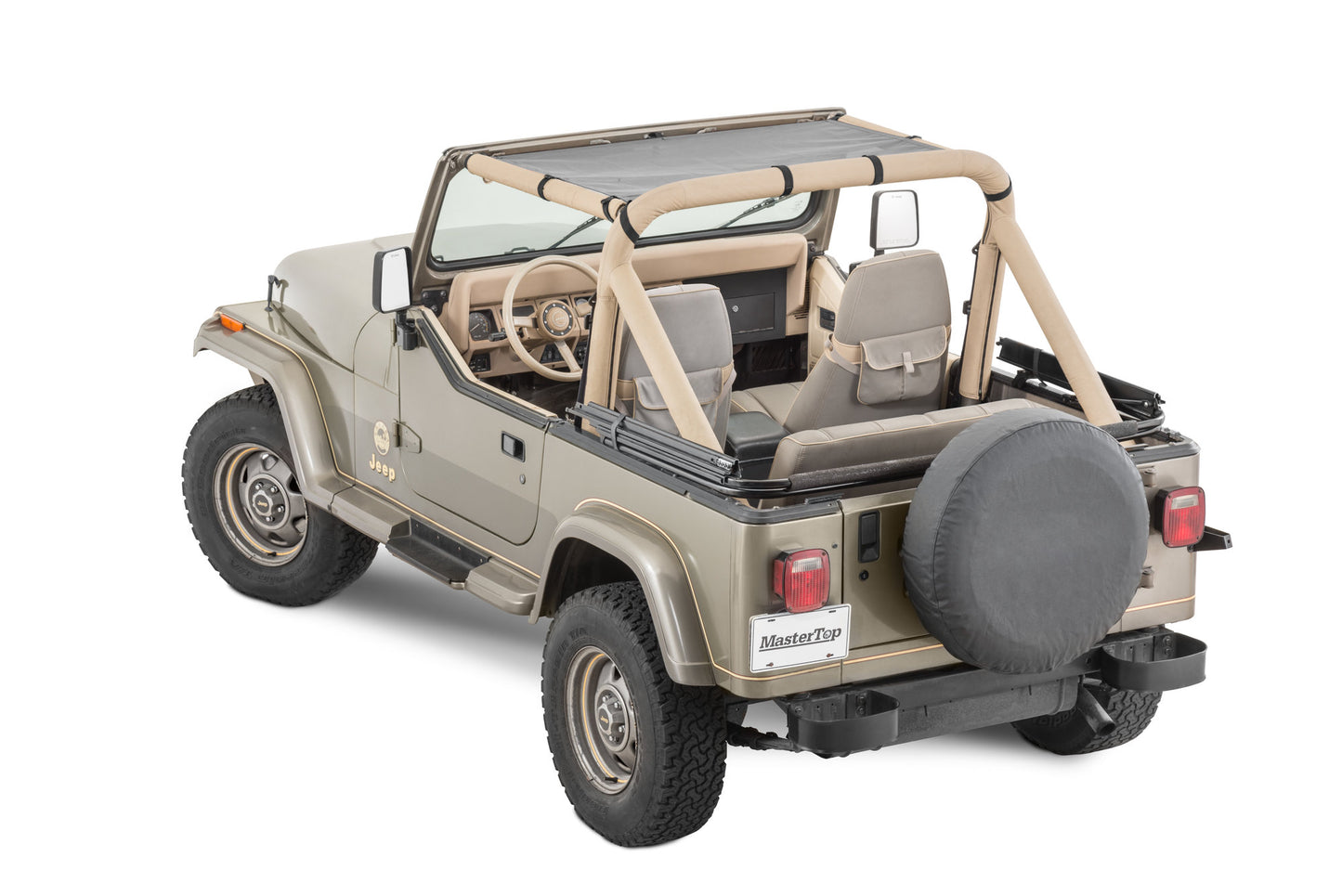 ShadeMaker Mesh Bimini Top for 87-95 Jeep Wrangler YJ