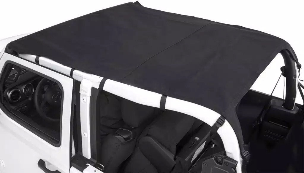 Rugged Ridge 13594.36 Savannah Brief Top in Black Diamond Sailcloth for 20-23 Jeep Gladiator JT