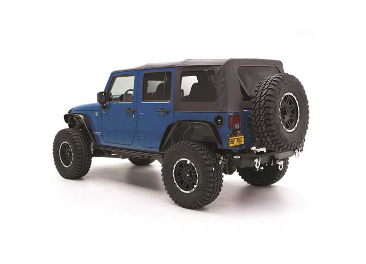 Replacement Soft Top with Tinted Windows in Black Diamond for 10-18 Jeep Wrangler Unlimited JK 4 Door
