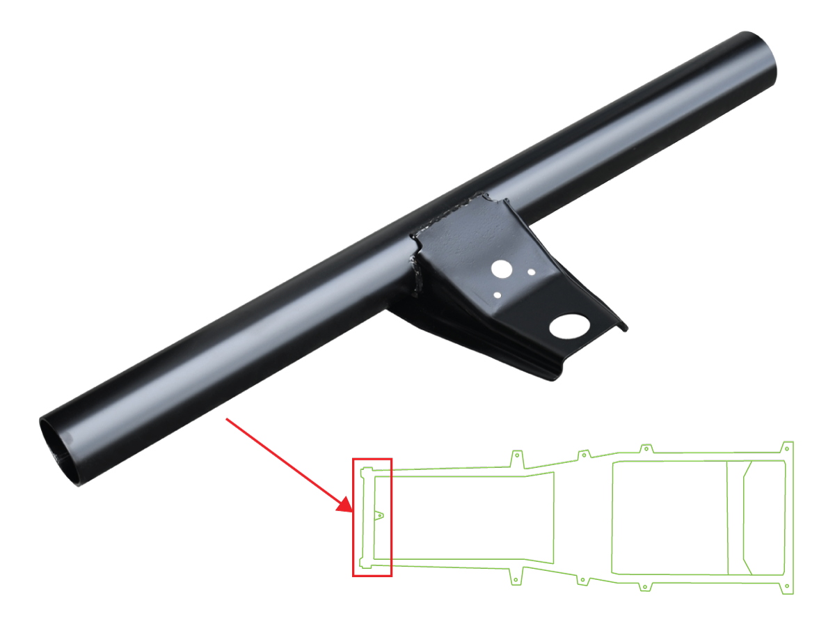 Front Frame Crossmember with Body Mount Support 97-06 Jeep Wrangler TJ