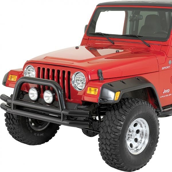 QR3 Dual-Tube Front Bumper with Hoop for 76-06 Jeep CJ, YJ, TJ & Unlimited