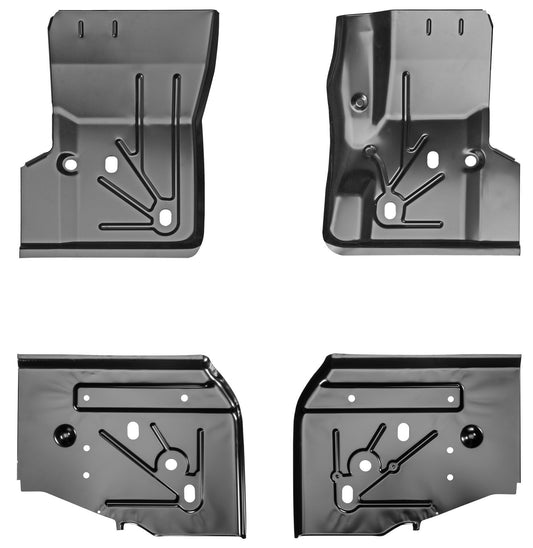 Original Replacement Stamped Steel 4pc Floor Section Kit 97-06 Jeep Wrangler TJ
