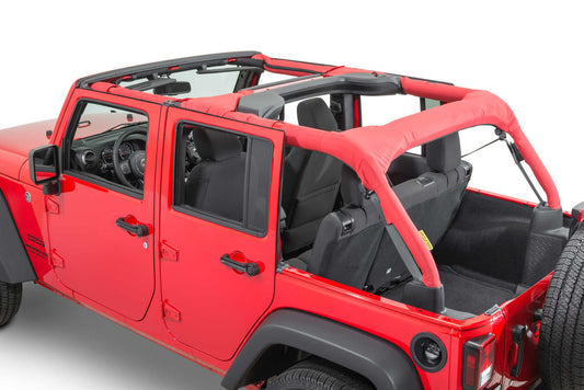 4X4 Roll Bar Covers for 07-18 Jeep Wrangler Unlimited JK Red