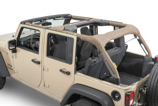 4X4 Roll Bar Covers for 07-18 Jeep Wrangler Unlimited JK  Tan