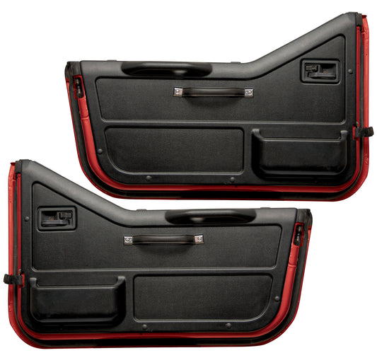 Replacement Door Panel Pair for 87-95 Jeep Wrangler YJ 1/2 Steel Doors