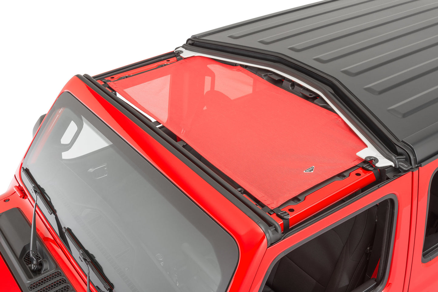 ShadeMaker Freedom Mesh Bimini Top Plus for 18-23 Jeep Wrangler JL 2-Door Red