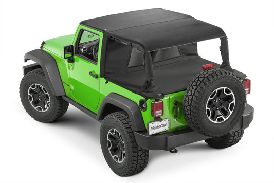 MasterTop Ultimate Summer Combo Tops in MasterTwill® Fabric for 07-18 Jeep Wrangler JK 2-Door