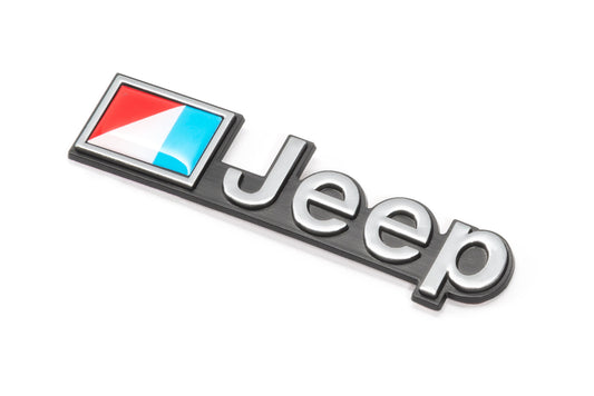 Jeep Emblem Stick On for 76-90 Jeep CJ-5, CJ-7, CJ-8 Scrambler & Wrangler YJ