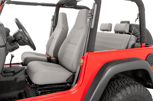 Heritage Premium Reclining Front Seats - Pair in Grey for 76-06 Jeep CJ, Wrangler YJ & TJ
