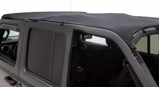 Rugged Ridge 13594.36 Savannah Brief Top in Black Diamond Sailcloth for 20-23 Jeep Gladiator JT