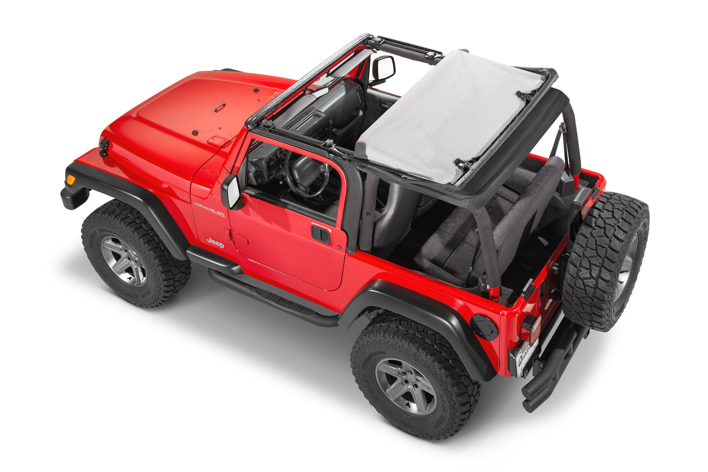 Adventure Top Fastback Conversion Soft Top in Black Denim for 97-06 Jeep Wrangler TJ