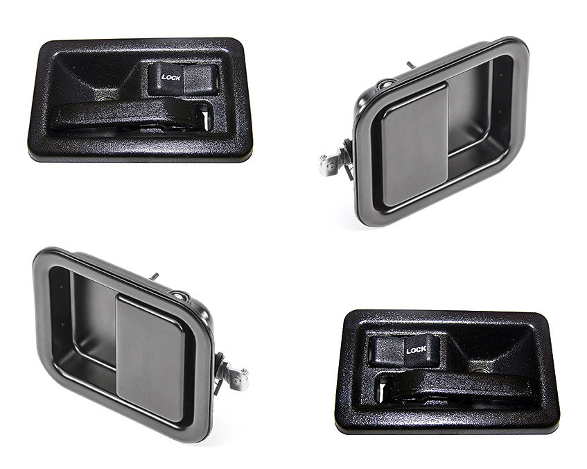 Complete Door Handle Kit for 82-95 Jeep CJ & Wrangler YJ, 97-06 Wrangler TJ