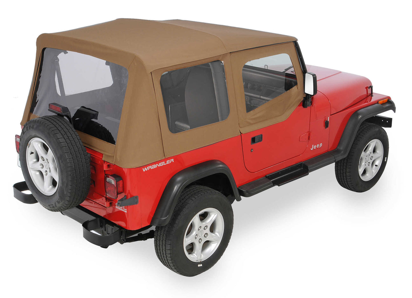 Soft Top with Upper Doors & Clear Rear Windows 88-95 Jeep Wrangler YJ Spice