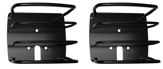 Rear Euro Tail Light Guards in Black for 76-06 Jeep CJ and Wrangler YJ & TJ