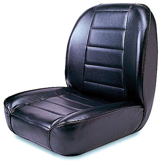 Classic Low-Back Bucket Seat in Black Vinyl for 76-95 Jeep CJ-5, CJ-7, CJ-8 Scrambler & Wrangler YJ