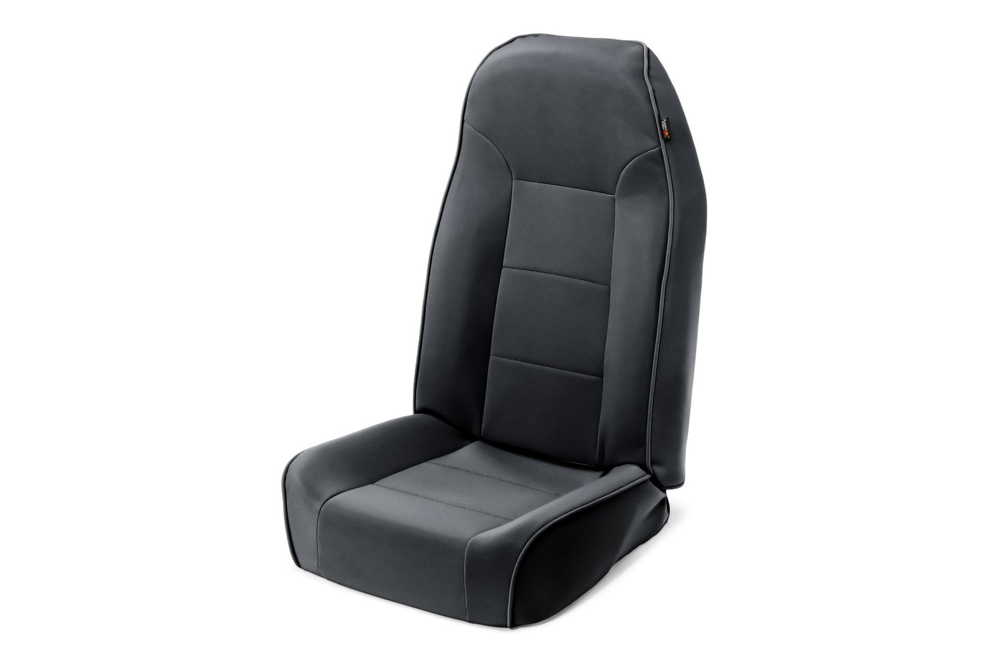 Premium High-Back Bucket Seat in Black Vinyl for 76-02 Jeep CJ, Wrangler YJ & TJ