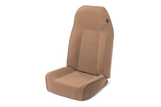 Premium High-Back Bucket Seat in Tan for 76-02 Jeep CJ, Wrangler YJ & TJ