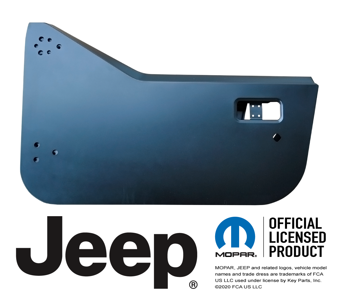 Half Steel Door for Driver's Side on 87-95 Jeep Wrangler YJ