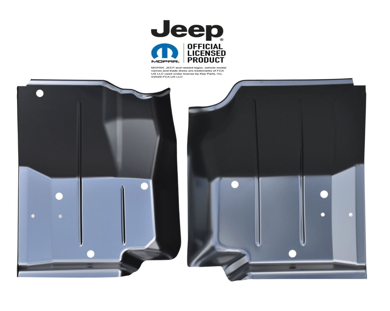 Stamped Steel Front Floor Pan for Driver's and  Passenger SidePAIR